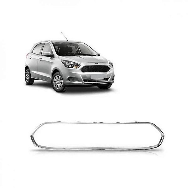 Friso de grade do radiador ka ford de 2015 a 2018 cromado