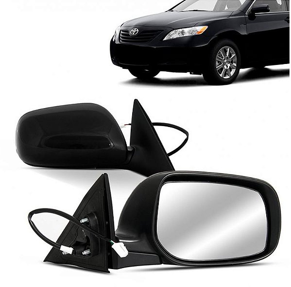 Retrovisor camry toyota de 2007 a 2010 lado esquerdo externo elétrico retrátil