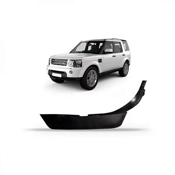 Spoiler para para choque discovery 4 land rover de 2014 a 2017 dianteiro lado direito preto sem pisca texturizado