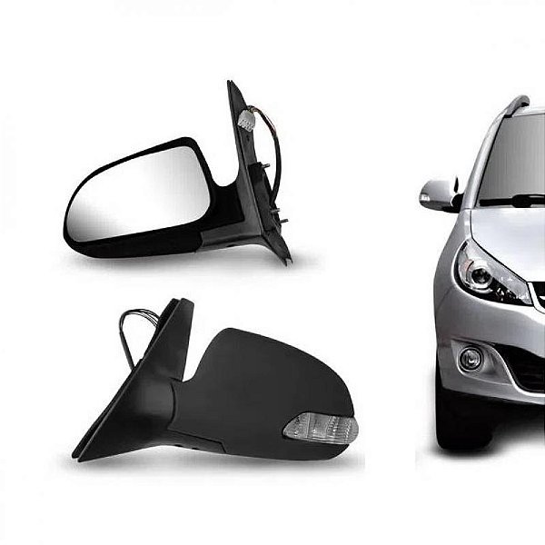 Retrovisor externo j6 jac de 2011 a 2016 lado direito elétrico com pisca e aquecimento