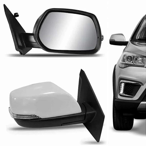 Retrovisor externo tiggo 2 chery de 2018 a 2022 lado direito com pisca com aquecimento
