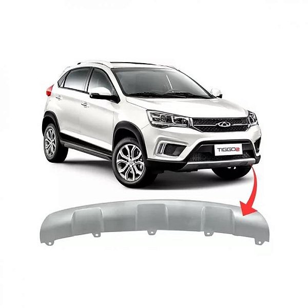 Spoiler de para choque tiggo 2 chery de 2018 a 2022 dianteiro
