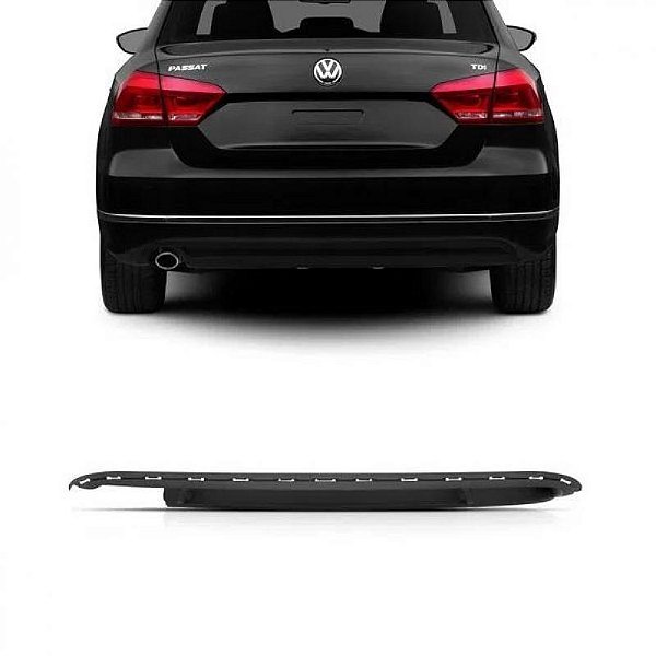 Spoiler para para choque passat volkswagen de 2011 a 2015 traseiro sem pisca texturizado
