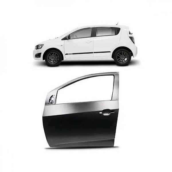 Porta sonic chevrolet de 2012 a 2014 dianteira lado esquerdo verde escuro