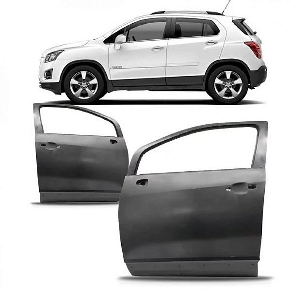 Porta tracker chevrolet de 2014 a 2019 dianteira lado direito verde escuro