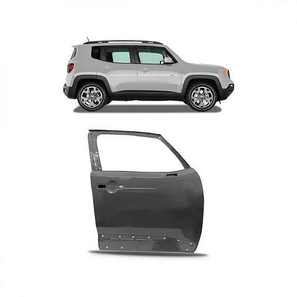 Porta renegade jeep de 2015 a 2025 dianteira lado esquerdo verde escuro