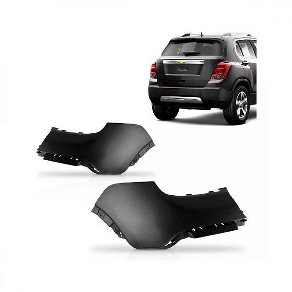 Ponteira do para choque tracker chevrolet de 2014 a 2016 traseira lado direito