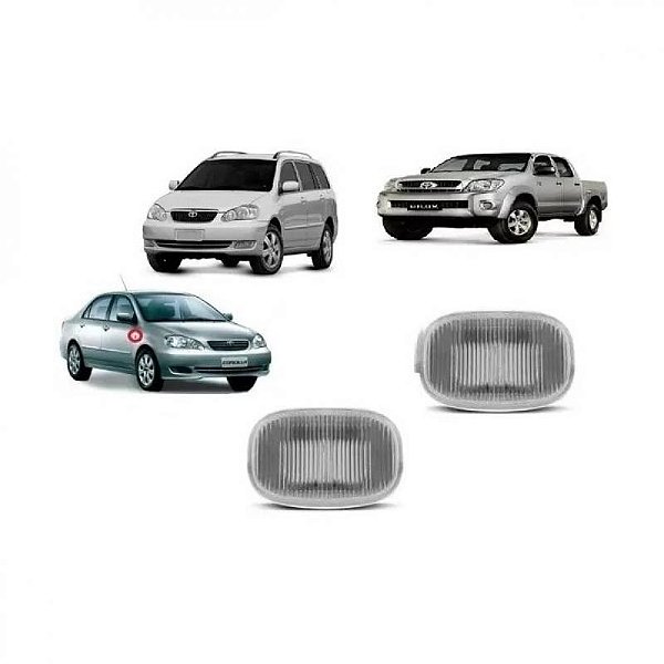 Lanterna hilux picape e sw4 toyota de 2005 a 2015 lateral lado direito cristal