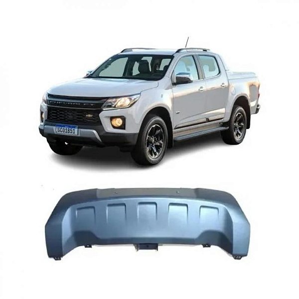 Spoiler do para choque s10 e trailblazer chevrolet de 2021 a 2024 dianteiro preto texturizado