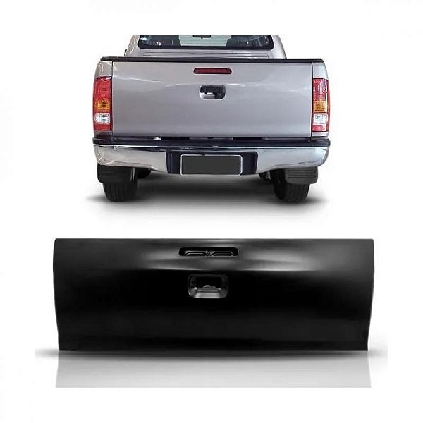 Tampa da caçamba hilux toyota de 2005 a 2008 picape sem furo para chave