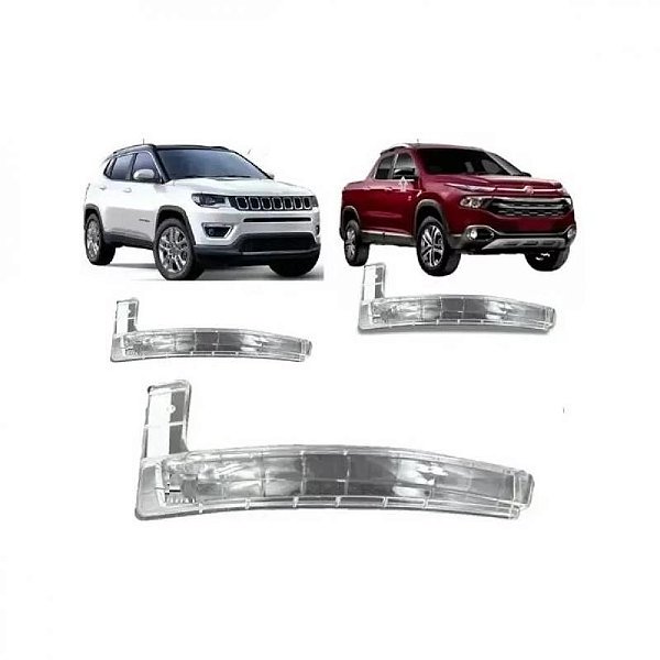 Lente do pisca do retrovisor toro fiat de 2016 a 2025 lado direito externo