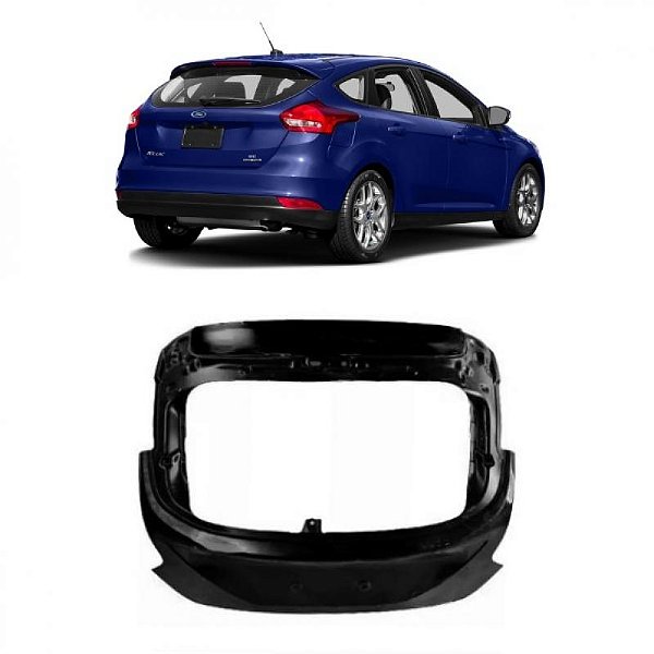 Tampa do porta malas focus ford de 2014 a 2016 traseira verde escuro hatchback