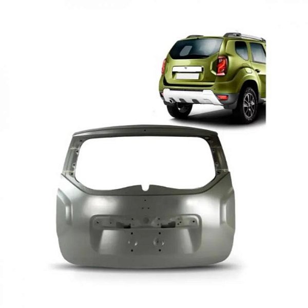 Tampa do porta malas duster renault de 2010 a 2019 traseira verde escuro