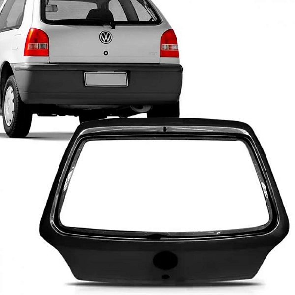 Tampa do porta malas gol volkswagen de 1999 a 2005 traseira verde escuro geração 3 ponteira para choque