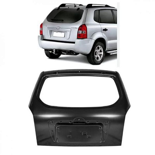 Tampa do porta malas tucson hyundai de 2005 a 2016 traseira verde escuro