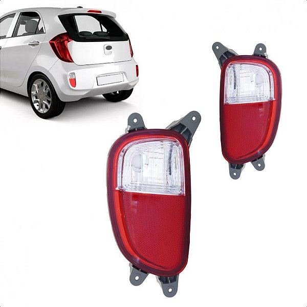 Lanterna do para choque picanto kia de 2012 a 2017 traseira lado direito