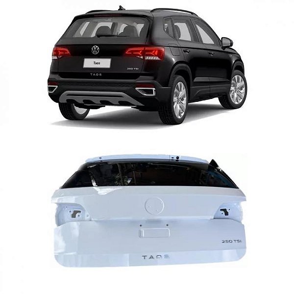Tampa do porta malas taos volkswagen de 2021 a 2024 verde escuro