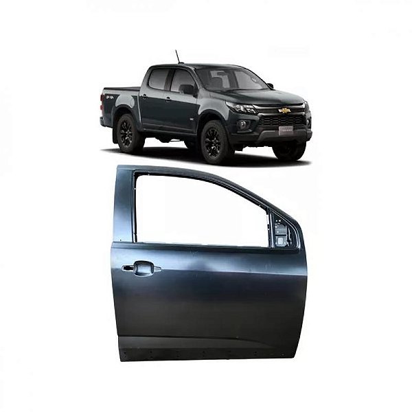 Porta s10 chevrolet de 2012 a 2024 dianteira lado direito verde escuro