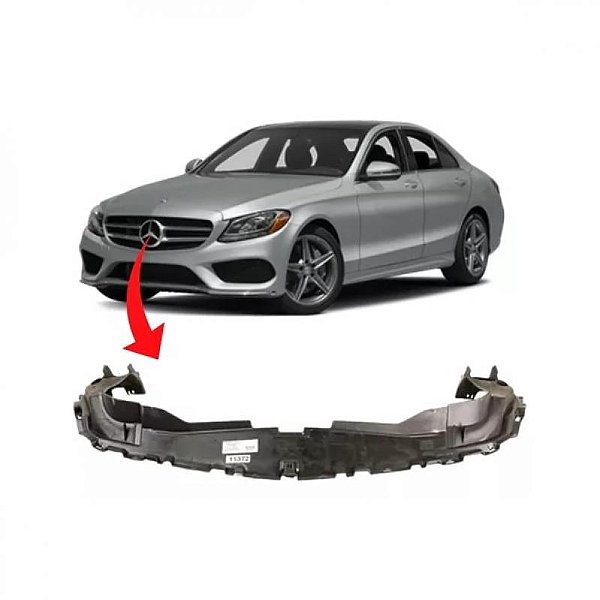 Defletor de duto de entrada de ar c200 mercedes benz de 2015 a 2018 superior