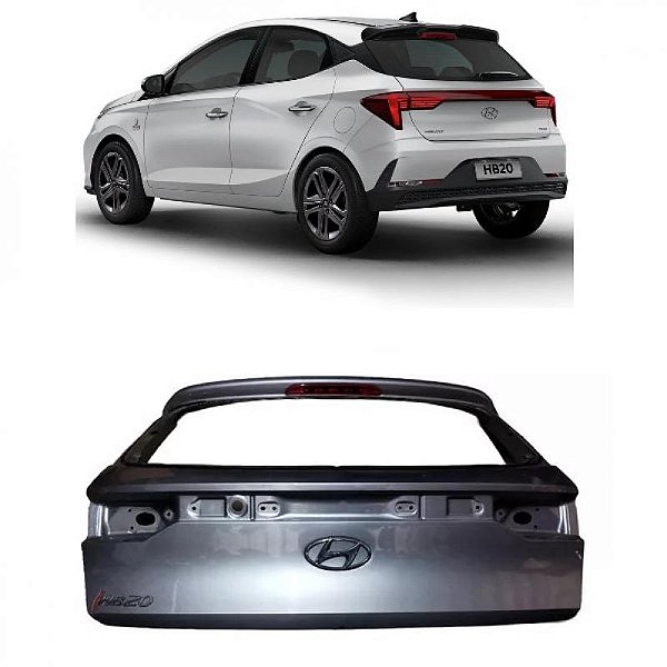 Tampa do porta malas hb20 hyundai de 2023 a 2026 traseira hatch