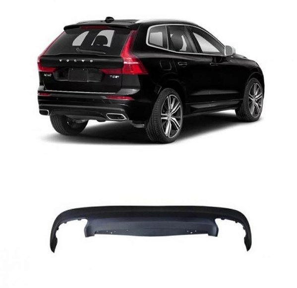Spoiler do para choque xc60 volvo de 2018 a 2021 traseiro verde escuro