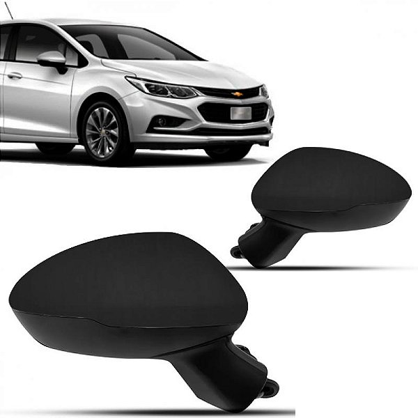 Retrovisor externo cruze chevrolet de 2017 a 2024 lado direito elétrico com três fios