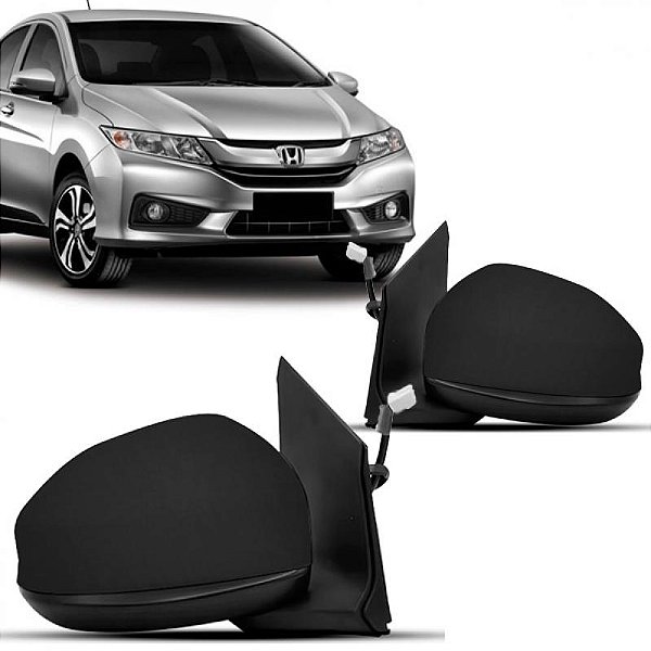 Retrovisor externo city honda de 2014 a 2021 lado direito elétrico com três fios