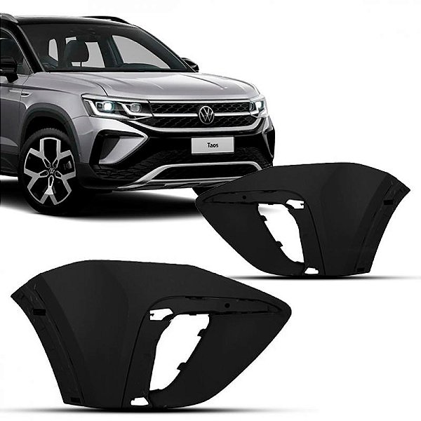 Moldura do farol auxiliar taos volkswagen de 2021 a 2024 lado esquerdo