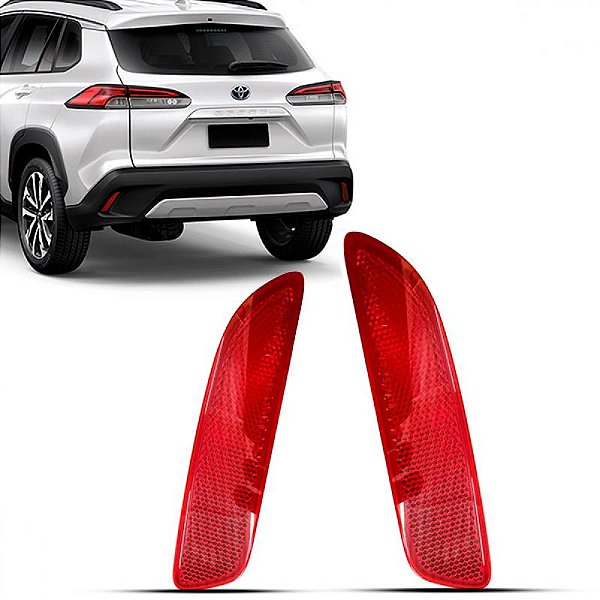 Lanterna do para choque corolla cross toyota de 2021 a 2025 traseiro lado esquerdo