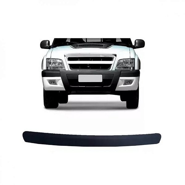 Moldura da grade do radiador s10 chevrolet de 2009 a 2011 superior preta