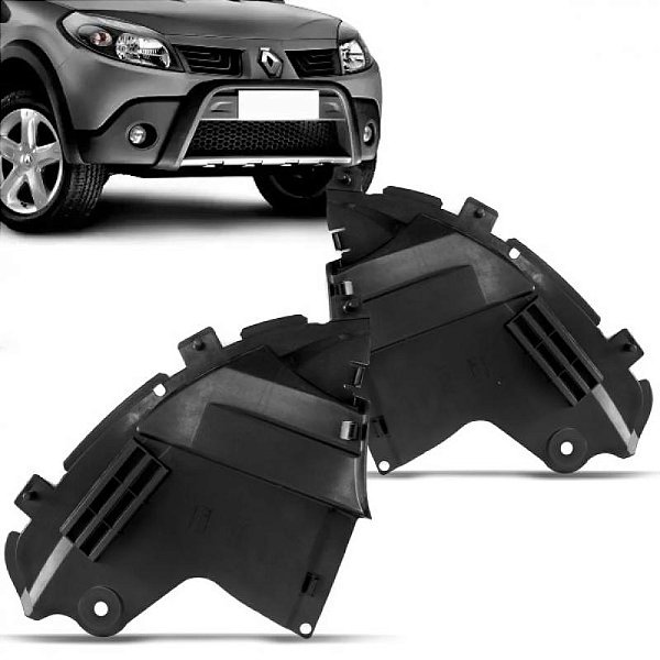 Defletor sandero renault de 2008 a 2014 inferior lado esquerdo stepway