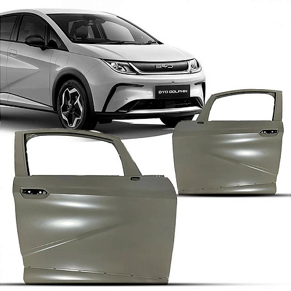 Porta dolphin byd de 2023 a 2025 dianteira lado direito verde escuro