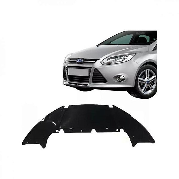 Defletor focus ford de 2014 a 2019 inferior verde escuro