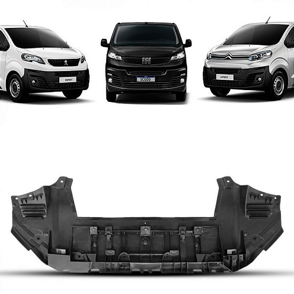 Defletor do para choque expert peugeot e jumpy citroën de 2018 a 2025 e scudo fiat de 2023 a 2025 inferior verde escuro