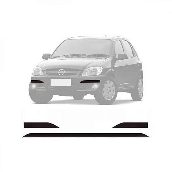 Protetor de para choque celta chevrolet de 2007 a 2015