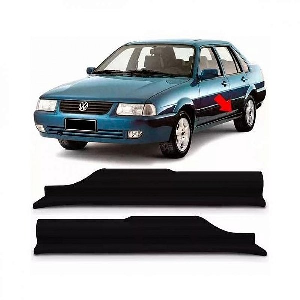 Soleira de porta santana e quantum volkswagen de 1991 a 2006 traseira lado direito preto