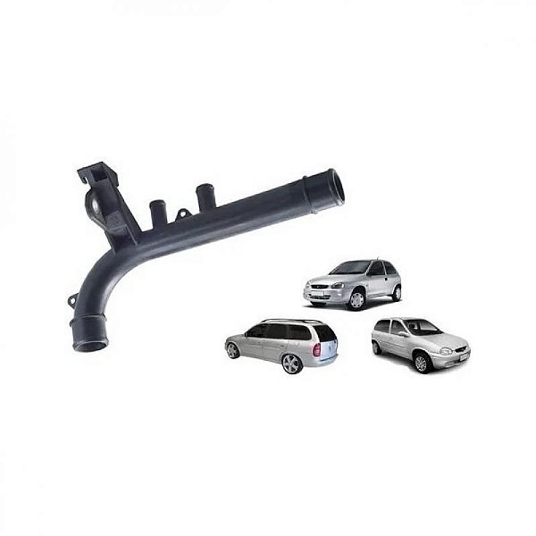 Tubo de água corsa chevrolet de 1994 a 1999 preto com ou sem entrada de ar
