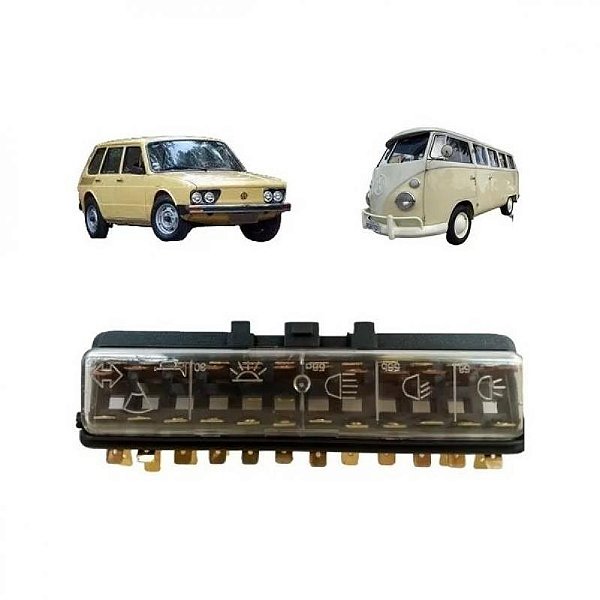 Caixa de fusíveis brasília e kombi volkswagen de 1975 a 1979