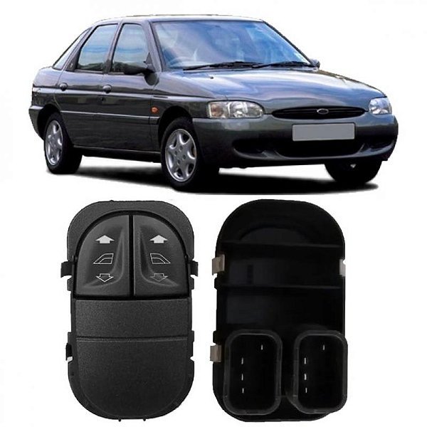 Interruptor de vidro escort ford de 1997 a 2002 dianteiro esquerdo duplo