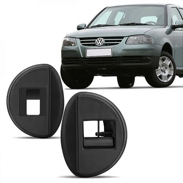 Moldura inferior para choque do botão do vidro elétrico gol volkswagen de 2006 a 2008 dianteira grade par geração quatro