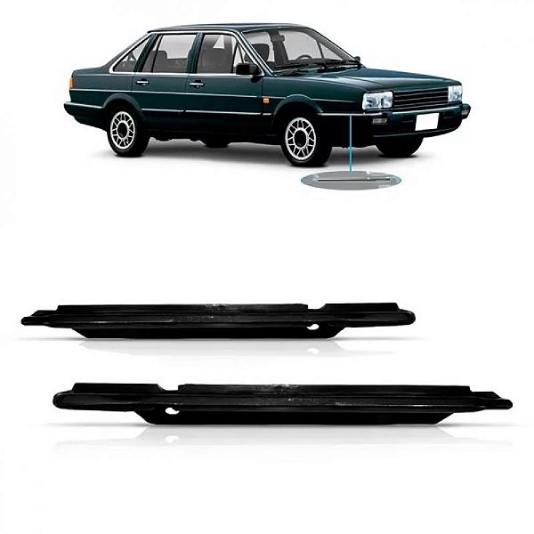Friso da grade santana volkswagen de 1985 a 1990 dianteiro lado esquerdo preto