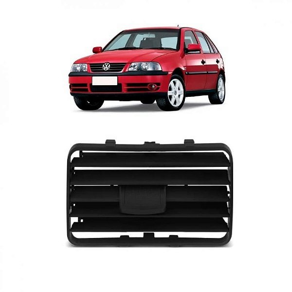 Tela do difusor gol volkswagen de 1999 a 2005 preto geração três ponteira para choque