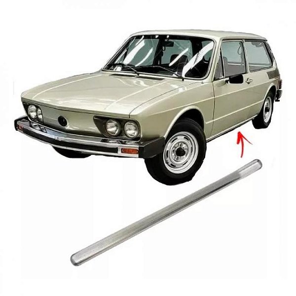 Friso de caixa de entrada de ar brasília volkswagen de 1973 a 1984 cromado