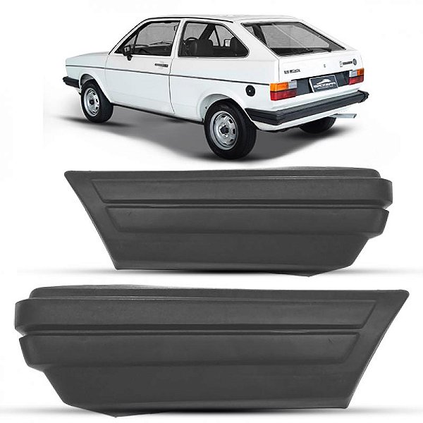Ponteira para choque gol volkswagen de 1984 a 1986 cinza