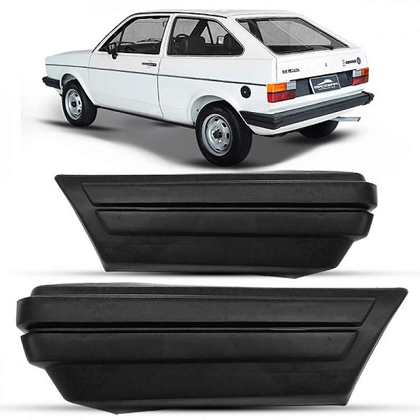 Ponteira para choque gol volkswagen de 1984 a 1986 preto