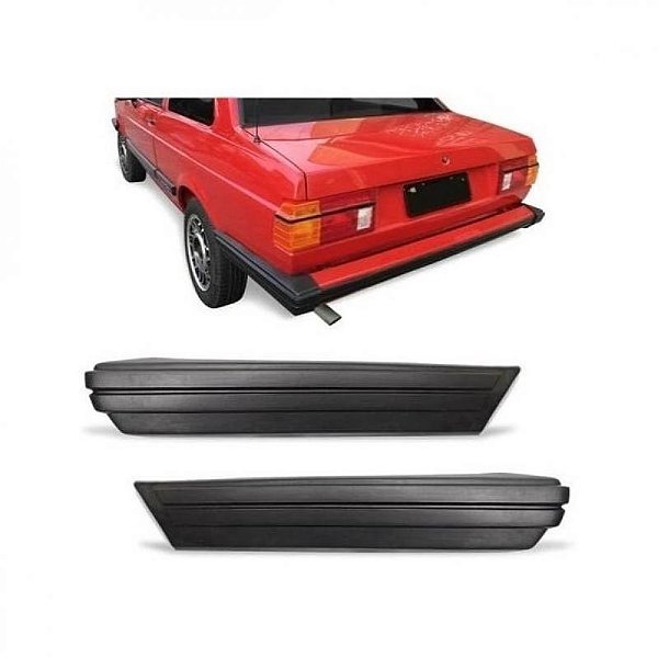 Ponteira para choque voyage volkswagen de 1983 a 1986 preto