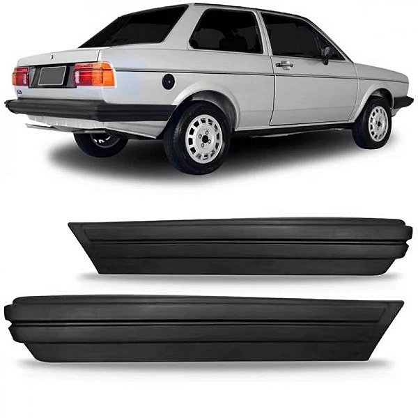 Ponteira para choque voyage volkswagen de 1983 a 1986 cinza