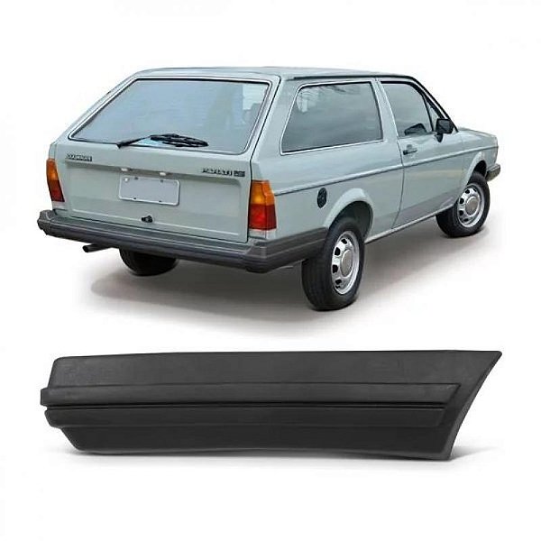 Ponteira para choque parati volkswagen de 1984 a 1986 cinza