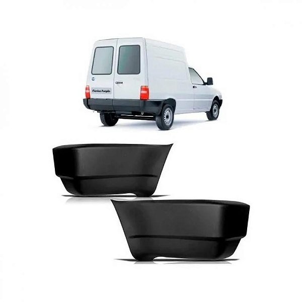 Ponteira de para choque fiorino fiat de 1987 a 1994 preto