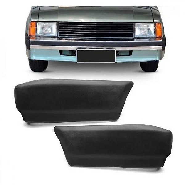 Ponteira de para choque chevette chevrolet de 1983 a 1986 superior preta